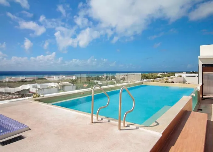 Appartement 1br Prime Location With Ocean View Rooftop & Pool Playa del Carmen